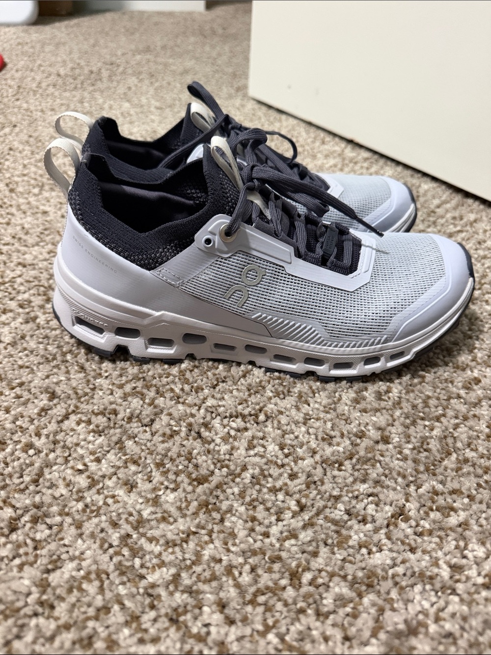 On Running Women's Athletic Sneakers- ice blue and navy